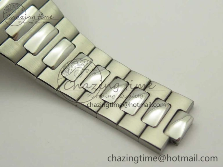 Durable Nautilus Jumbo 5711 MKF 1:1 Best Edition White Textured Dial on SS Bracelet A324 Clone V 8980