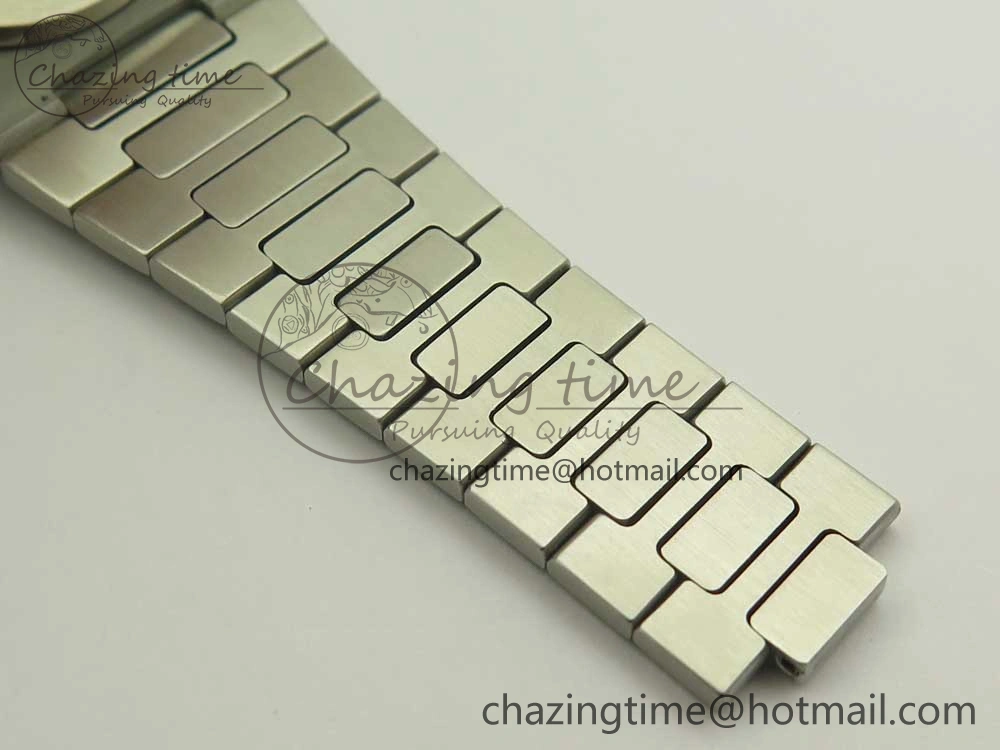 Durable Nautilus Jumbo 5711 MKF 1:1 Best Edition White Textured Dial on SS Bracelet A324 Clone V 8980