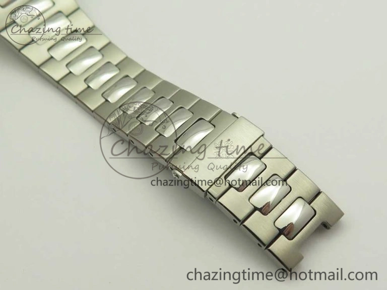 Durable Nautilus Jumbo 5711 MKF 1:1 Best Edition White Textured Dial on SS Bracelet A324 Clone V 8980