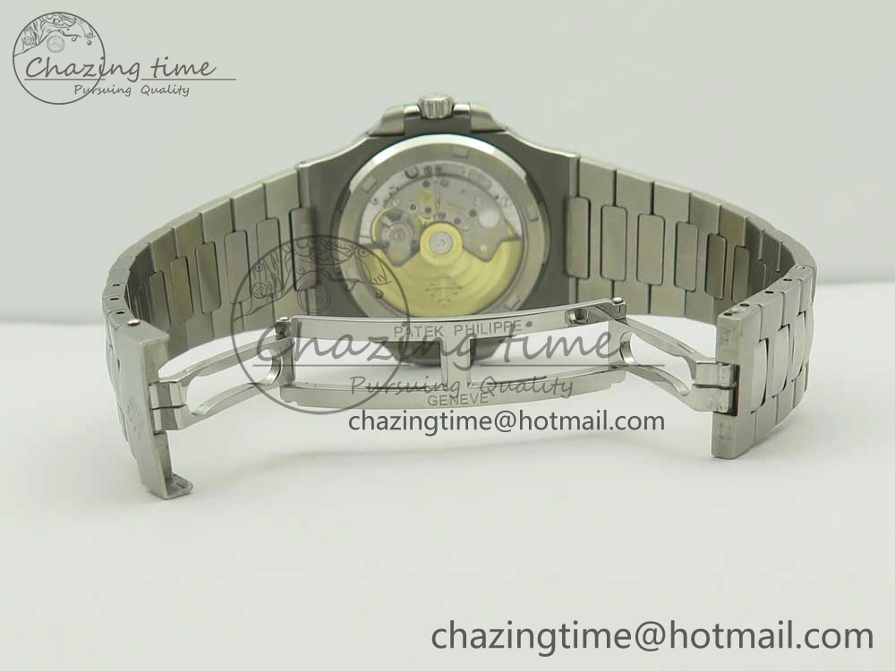 Durable Nautilus Jumbo 5711 MKF 1:1 Best Edition White Textured Dial on SS Bracelet A324 Clone V 8980