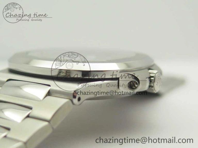 Durable Nautilus Jumbo 5711 MKF 1:1 Best Edition White Textured Dial on SS Bracelet A324 Clone V 8980