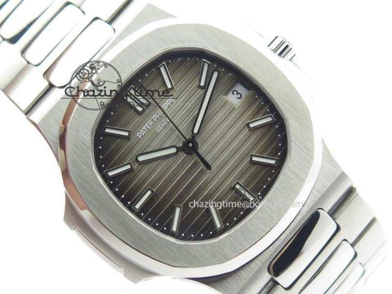 Nautilus Jumbo 5711 MKF Best Version Gray Dial On Bracelet A2824 PP324CS V Thermal 9079