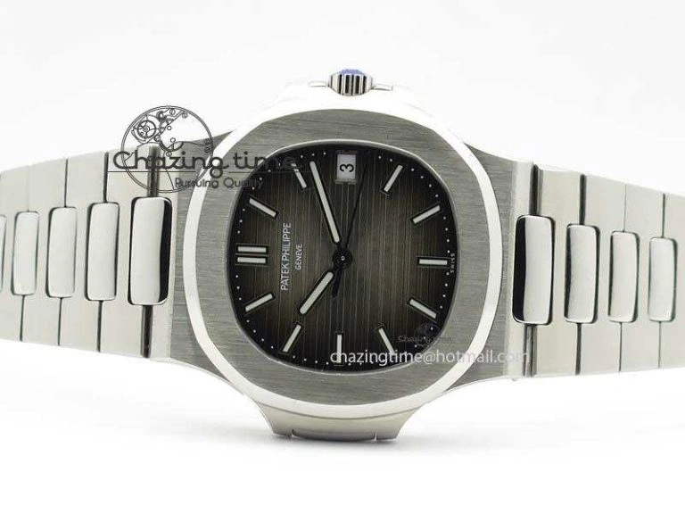 Nautilus Jumbo 5711 MKF Best Version Gray Dial On Bracelet A2824 PP324CS V Thermal 9079