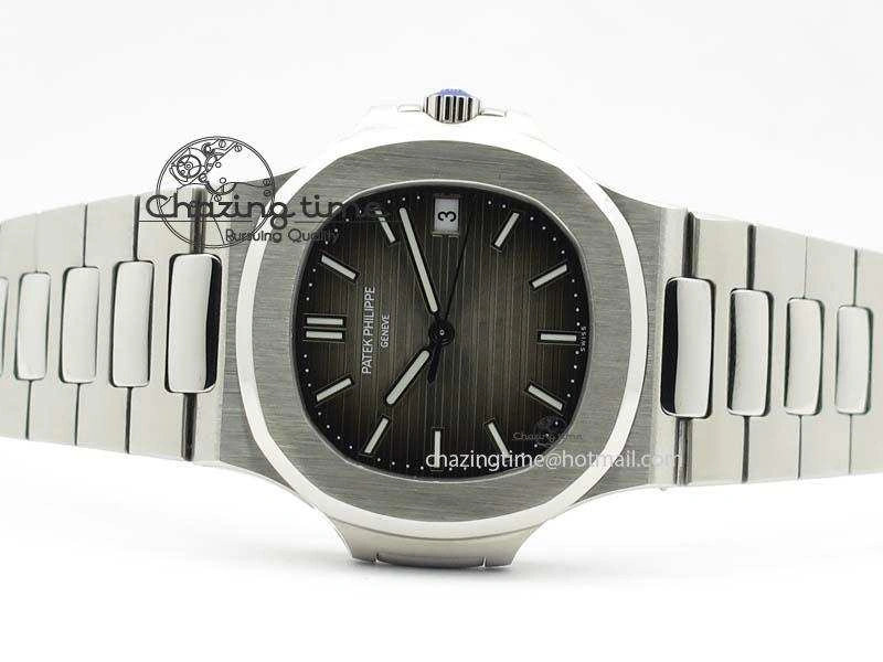 Nautilus Jumbo 5711 MKF Best Version Gray Dial On Bracelet A2824 PP324CS V Thermal 9079