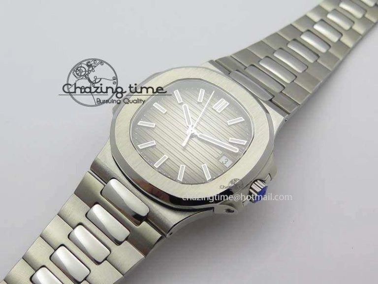 Nautilus Jumbo 5711 MKF Best Version Gray Dial On Bracelet A2824 PP324CS V Thermal 9079