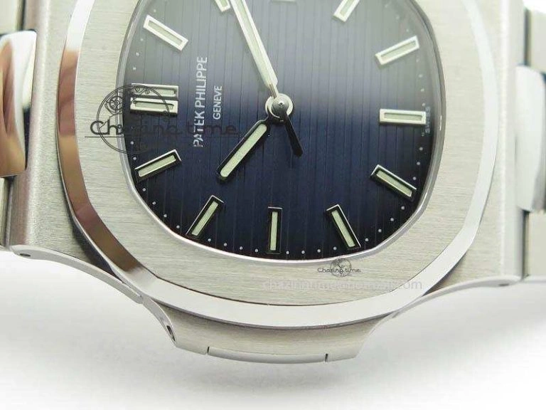Nautilus Jumbo 5711 PF 1:1 Best Version Blue Dial On SS Bracelet A324 Clone Stretchable 9039