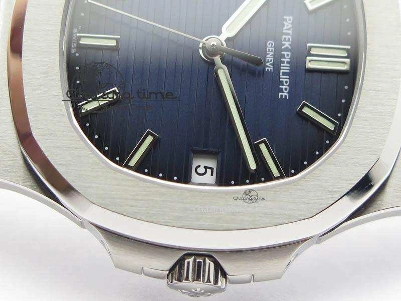 Nautilus Jumbo 5711 PF 1:1 Best Version Blue Dial On SS Bracelet A324 Clone Stretchable 9039