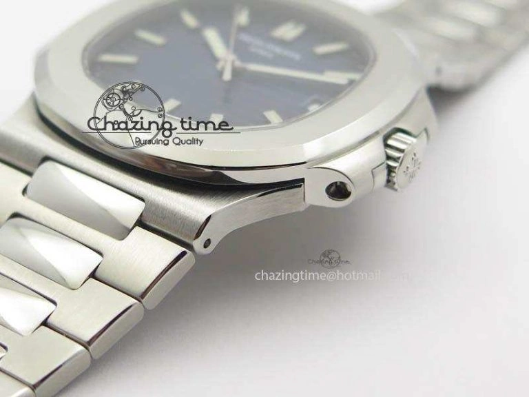 Nautilus Jumbo 5711 PF 1:1 Best Version Blue Dial On SS Bracelet A324 Clone Stretchable 9039