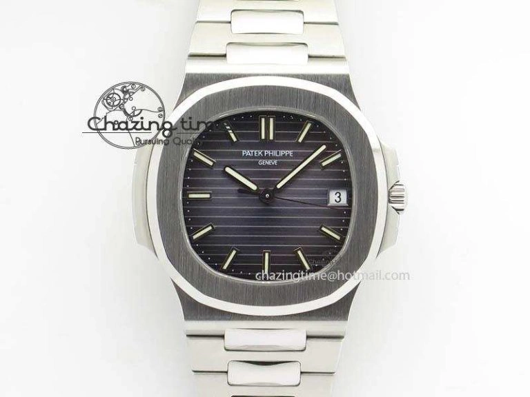 SoftTouch Nautilus Jumbo 5711 PF 1:1 Best Version Gray Dial On SS Bracelet A324 Clone 9042