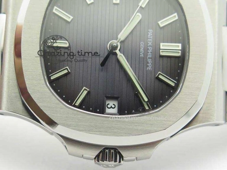 SoftTouch Nautilus Jumbo 5711 PF 1:1 Best Version Gray Dial On SS Bracelet A324 Clone 9042