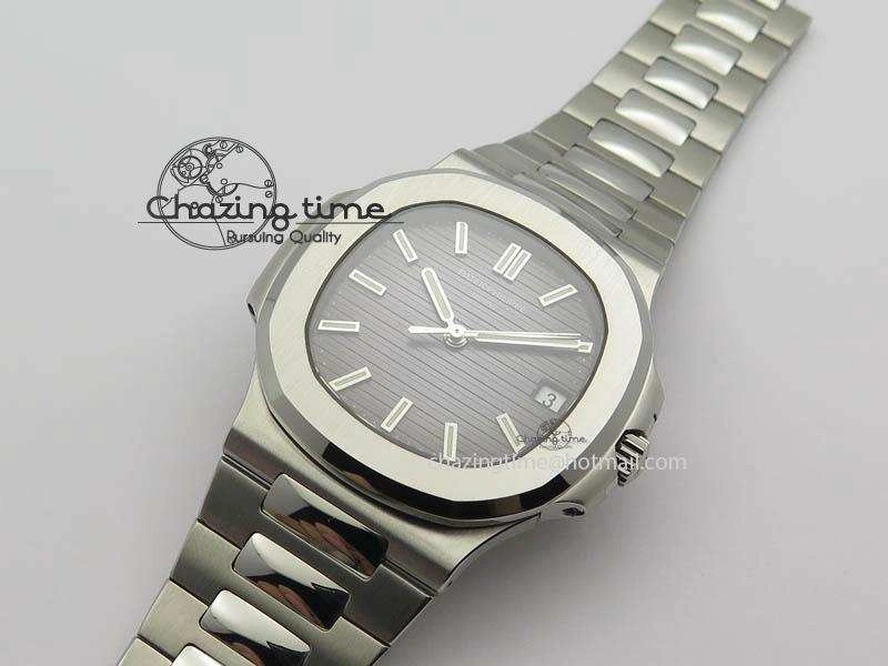 SoftTouch Nautilus Jumbo 5711 PF 1:1 Best Version Gray Dial On SS Bracelet A324 Clone 9042