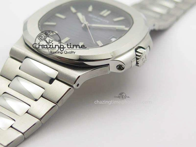 SoftTouch Nautilus Jumbo 5711 PF 1:1 Best Version Gray Dial On SS Bracelet A324 Clone 9042