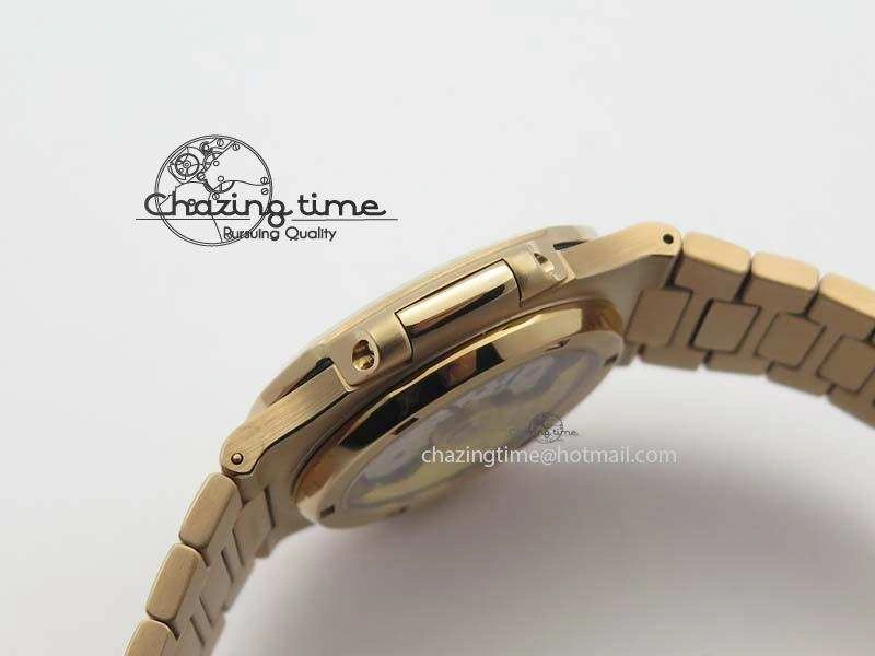 Nautilus Jumbo 5711 RG BP Maker Best Edition Back Textured Dial On RG Bracelet A324CS StreetReady 9060