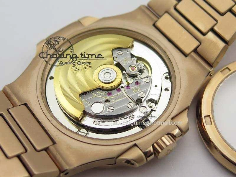 Nautilus Jumbo 5711 RG BP Maker Best Edition Back Textured Dial On RG Bracelet A324CS StreetReady 9060