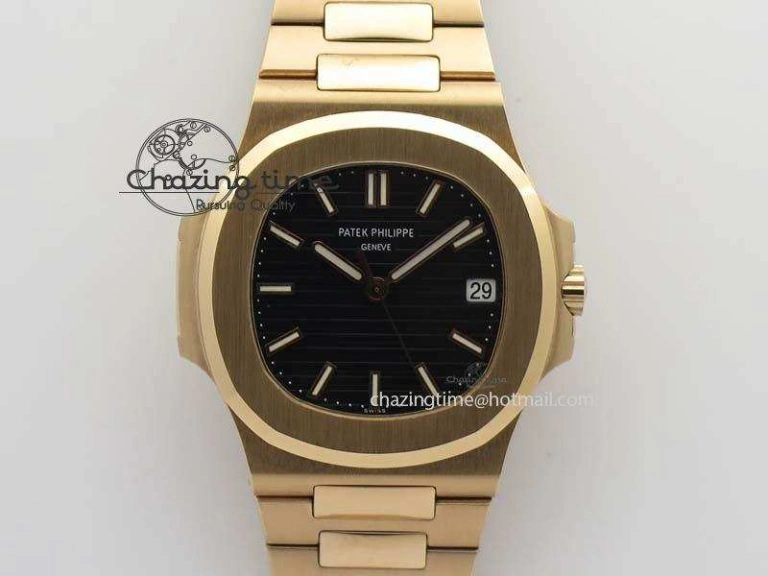 Nautilus Jumbo 5711 RG BP Maker Best Edition Back Textured Dial On RG Bracelet A324CS StreetReady 9060