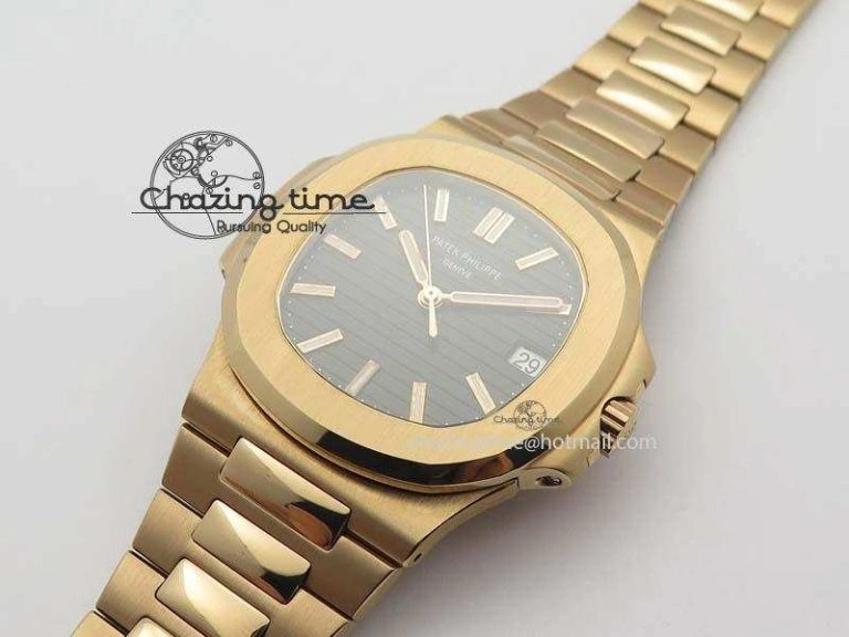 Nautilus Jumbo 5711 RG BP Maker Best Edition Back Textured Dial On RG Bracelet A324CS StreetReady 9060