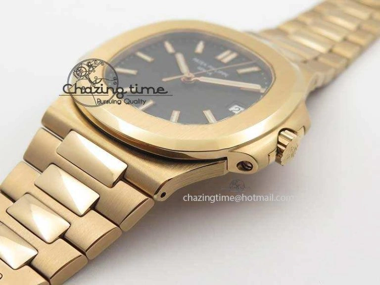 Nautilus Jumbo 5711 RG BP Maker Best Edition Back Textured Dial On RG Bracelet A324CS StreetReady 9060
