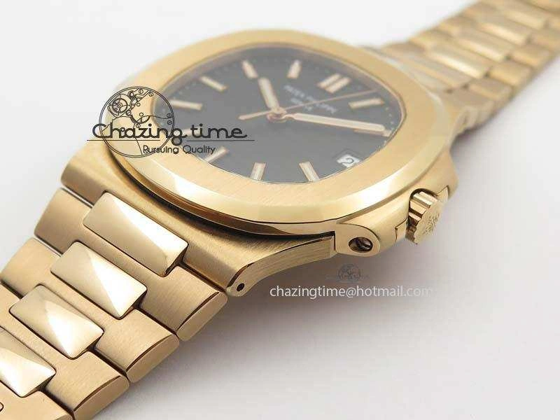 Nautilus Jumbo 5711 RG BP Maker Best Edition Back Textured Dial On RG Bracelet A324CS StreetReady 9060