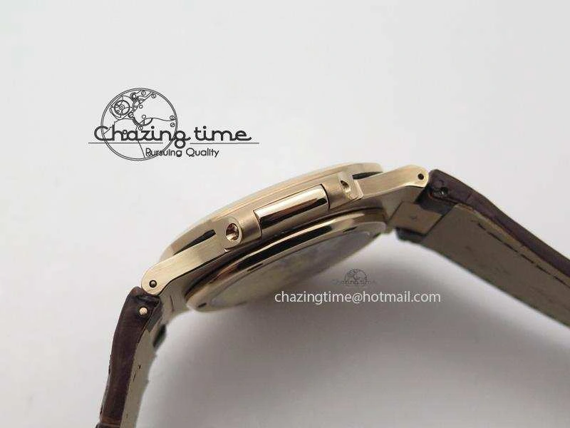 Stylish Nautilus Jumbo 5711 RG BP-Maker V2 Edition Brown Dial On Brown Leather Strap MIYOTA 9015 PP324CS 9103
