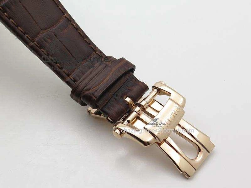 Stylish Nautilus Jumbo 5711 RG BP-Maker V2 Edition Brown Dial On Brown Leather Strap MIYOTA 9015 PP324CS 9103
