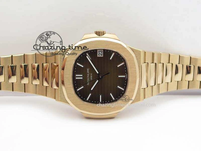 Nautilus Jumbo 5711 RG JJF Best Version Brown Dial On RG Bracelet A324CS ModernLook 9077