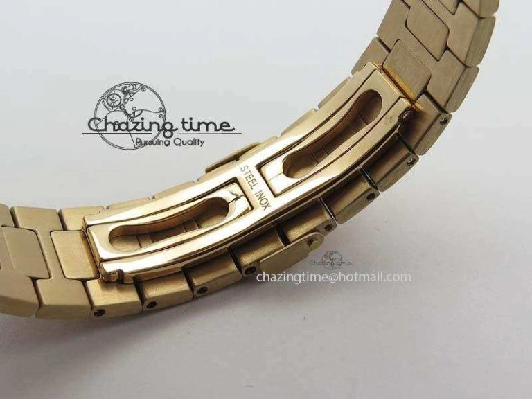 Nautilus Jumbo 5711 RG JJF Best Version Brown Dial On RG Bracelet A324CS ModernLook 9077