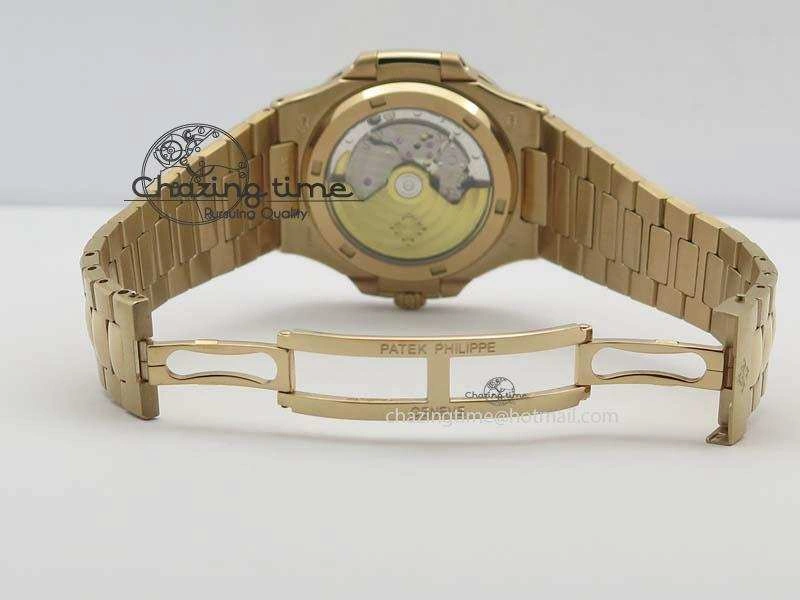 Nautilus Jumbo 5711 RG JJF Best Version Brown Dial On RG Bracelet A324CS ModernLook 9077