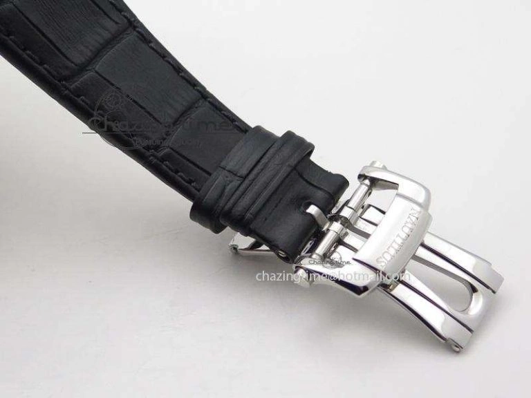 Nautilus Jumbo 5711 SS BP-Maker V2 Edition White Dial On Black Leather Strap MIYOTA 9015 PP324CS Resilient 9098