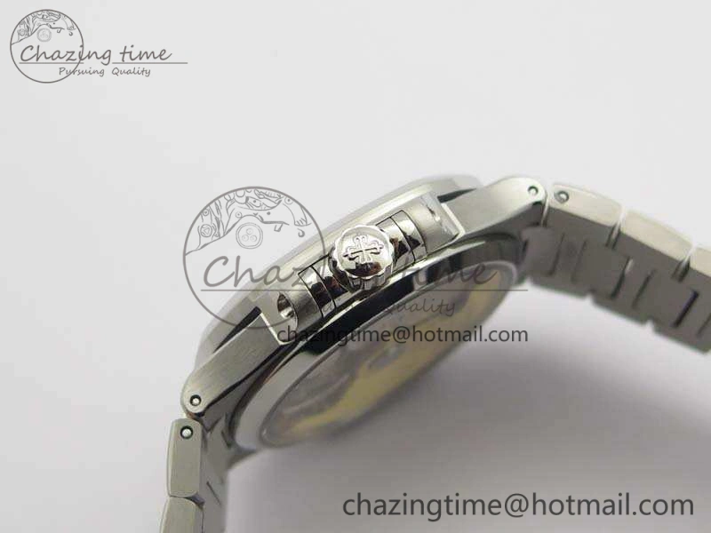 Nautilus Jumbo Ladies 7018 PF 1:1 Best Edition Blue Textured Dial On SS Bracelet A324 Clone Neat 9034