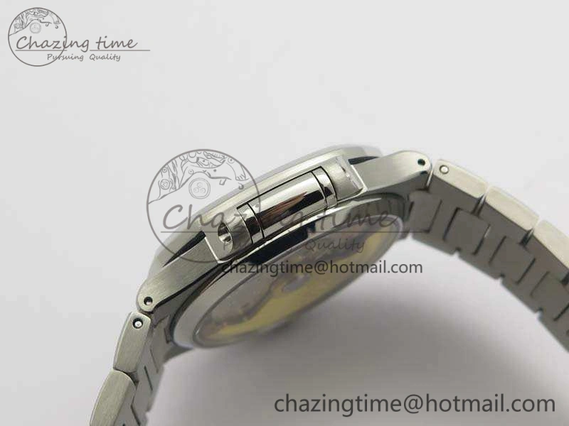 Nautilus Jumbo Ladies 7018 PF 1:1 Best Edition Blue Textured Dial On SS Bracelet A324 Clone Neat 9034