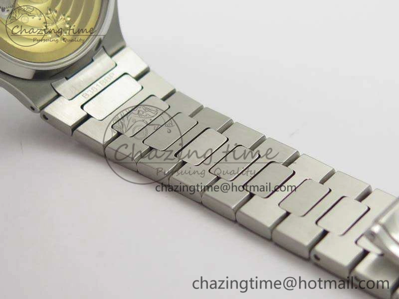 Nautilus Jumbo Ladies 7018 PF 1:1 Best Edition Blue Textured Dial On SS Bracelet A324 Clone Neat 9034