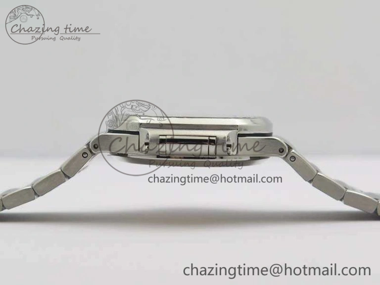 Nautilus Jumbo Ladies 7018 PF 1:1 Best Edition Gray Dial Diam Bezel On SS Bracelet A324 Clone EyeCatching 9031