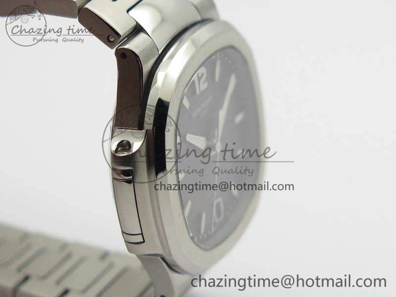 Nautilus Jumbo Ladies 7018 PF 1:1 Best Edition Gray Textured Dial On SS Bracelet A324 Clone Unisex 9036