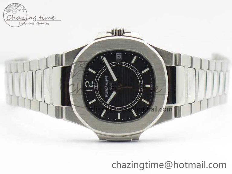 Nautilus Ladies 7011 SS JJF 1:1 Best Edition Black Dial On SS Bracelet ETA Quartz QuickDry 9046