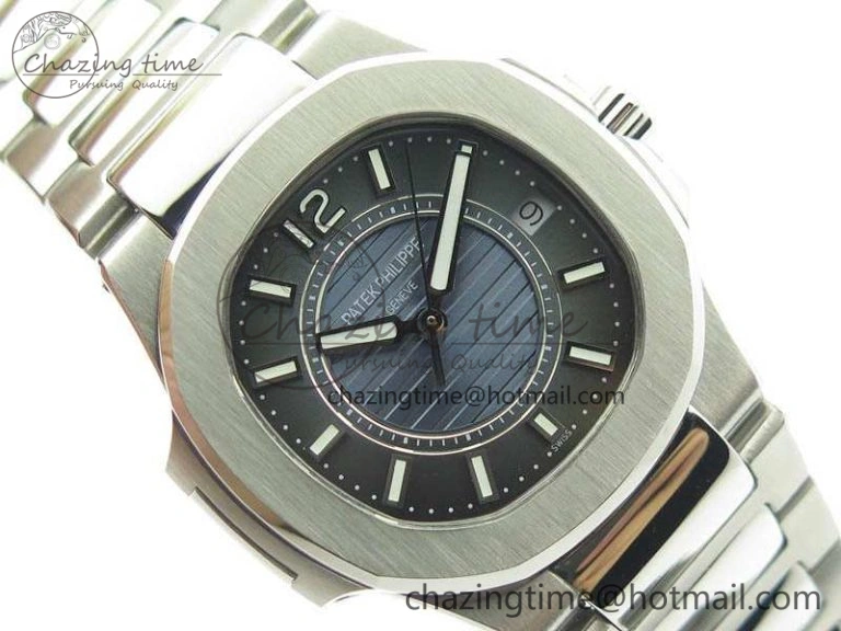 Comfortable Nautilus Ladies 7011 SS JJF 1:1 Best Edition Blue Dial On SS Bracelet ETA Quartz 9048
