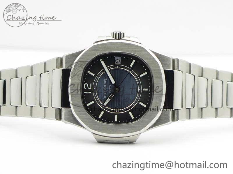Comfortable Nautilus Ladies 7011 SS JJF 1:1 Best Edition Blue Dial On SS Bracelet ETA Quartz 9048