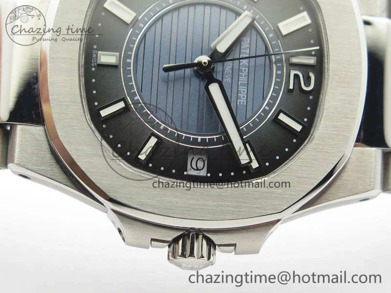Comfortable Nautilus Ladies 7011 SS JJF 1:1 Best Edition Blue Dial On SS Bracelet ETA Quartz 9048