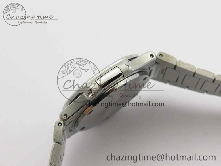 Comfortable Nautilus Ladies 7011 SS JJF 1:1 Best Edition Blue Dial On SS Bracelet ETA Quartz 9048
