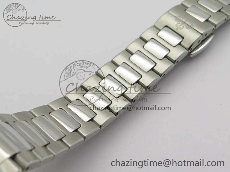 Comfortable Nautilus Ladies 7011 SS JJF 1:1 Best Edition Blue Dial On SS Bracelet ETA Quartz 9048
