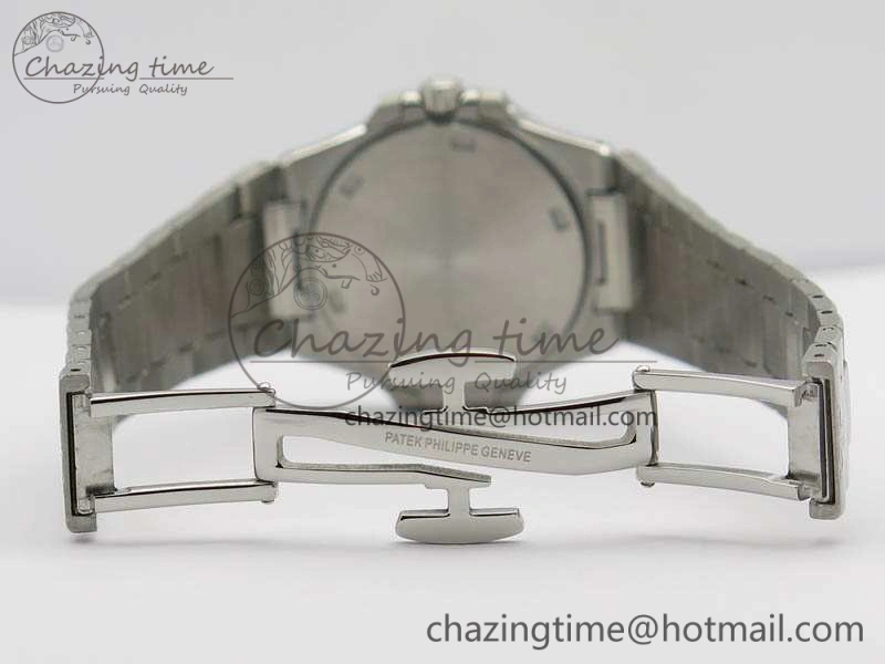 Comfortable Nautilus Ladies 7011 SS JJF 1:1 Best Edition Blue Dial On SS Bracelet ETA Quartz 9048