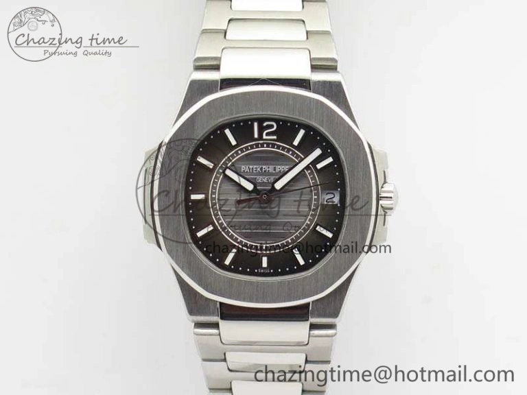 Supportive Nautilus Ladies 7011 SS JJF 1:1 Best Edition Gray Dial On SS Bracelet ETA Quartz 9049