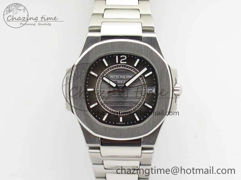Supportive Nautilus Ladies 7011 SS JJF 1:1 Best Edition Gray Dial On SS Bracelet ETA Quartz 9049