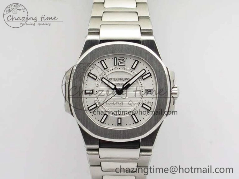 TopPick Nautilus Ladies 7011 SS JJF 1:1 Best Edition White Dial On SS Bracelet ETA Quartz 9047