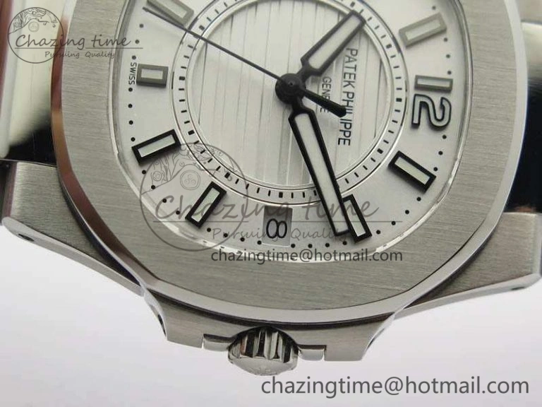 TopPick Nautilus Ladies 7011 SS JJF 1:1 Best Edition White Dial On SS Bracelet ETA Quartz 9047
