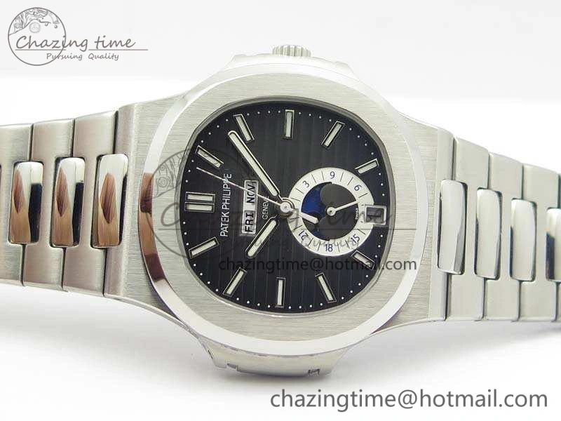 FreshLook Nautilus Moonphase SS KMF Gray Dial On SS Bracelet Calendar Movement V 9016