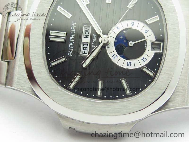 FreshLook Nautilus Moonphase SS KMF Gray Dial On SS Bracelet Calendar Movement V 9016