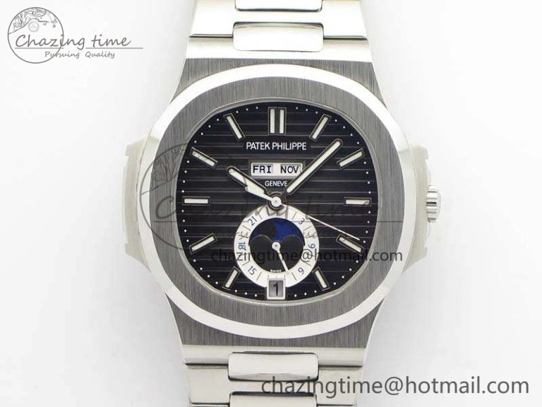 FreshLook Nautilus Moonphase SS KMF Gray Dial On SS Bracelet Calendar Movement V 9016