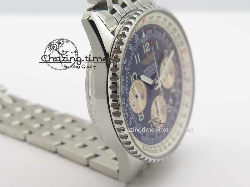 Navitimer 01 BP Maker 1:1 SS Black Dial Numeral Markers On SS Bracelet A FashionForward 5790