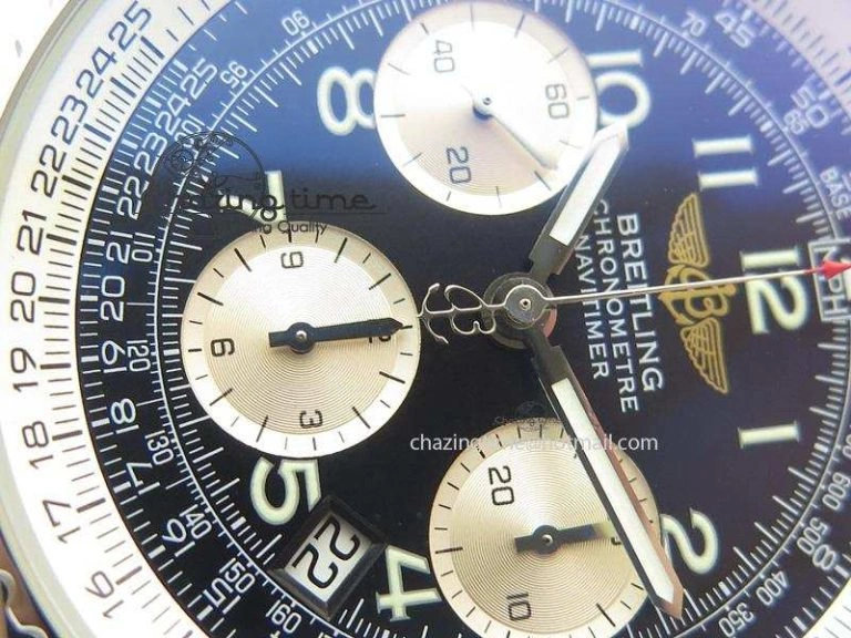 Navitimer 01 BP Maker 1:1 SS Black Dial Numeral Markers On SS Bracelet A FashionForward 5790