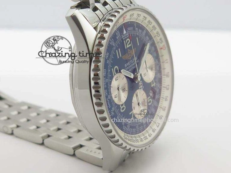 Navitimer 01 BP Maker 1:1 SS Blue Dial Numeral Markers On SS Bracelet A StreetReady 5793